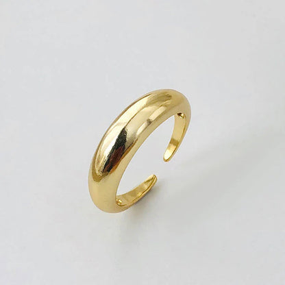 Minimalist Gold Ring for Women — 925 Sterling Silver, 14K Gold Plated, Thin Band