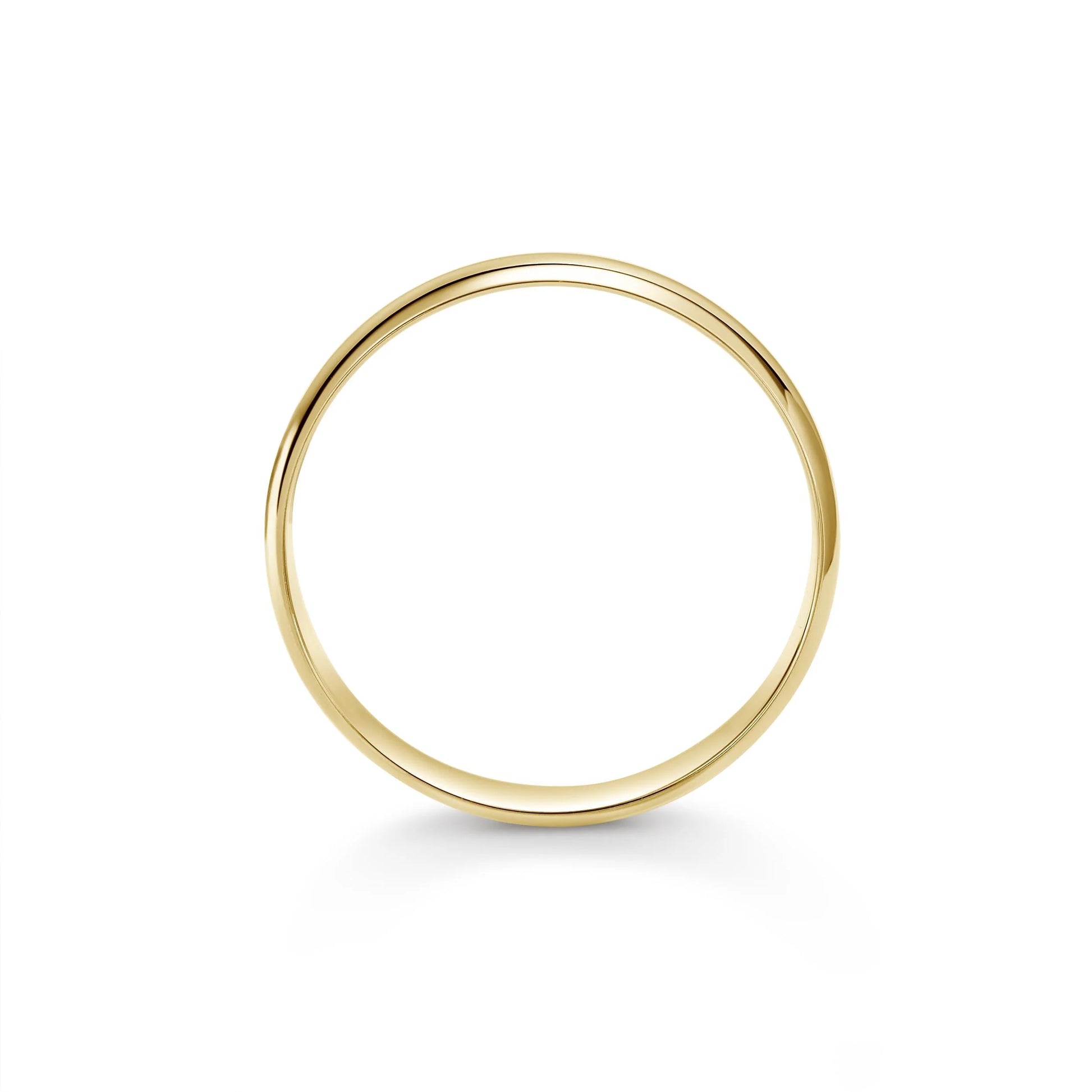 Traditional Plan Wedding Ring 10K Yellow Gold, 5 Mm