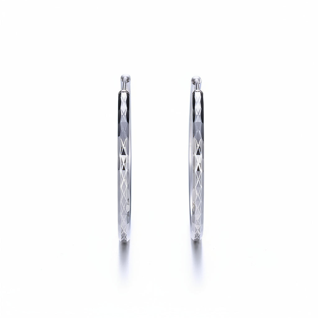 Silver Hoop Earrings