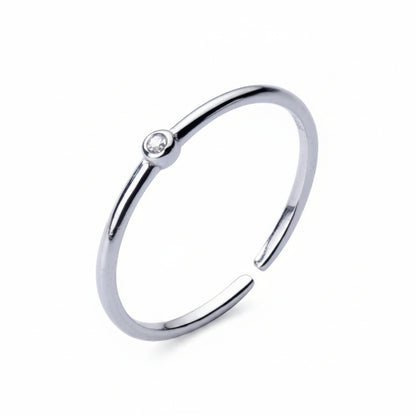 53-56Mm 925 Sterling Silver Rings for Women Open Resizable Adjustable Small Ring Finger Silver 925 Jewelry Fashion