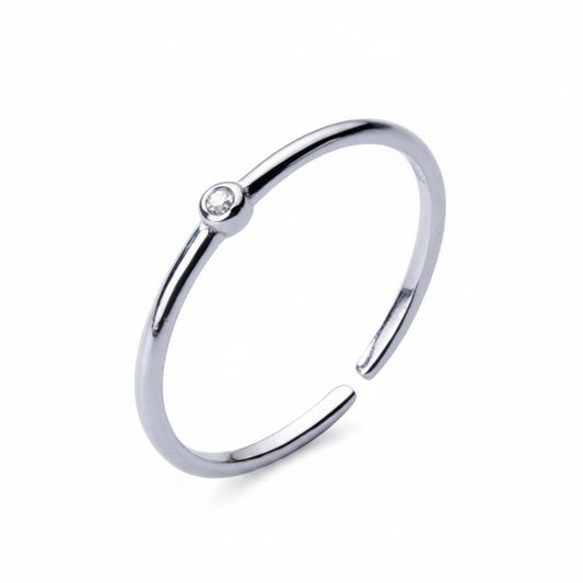 53-56Mm 925 Sterling Silver Rings for Women Open Resizable Adjustable Small Ring Finger Silver 925 Jewelry Fashion
